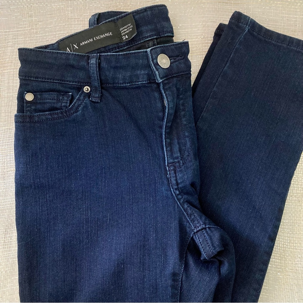 ARMANI EXCHANGE Dark Wash Jeans.